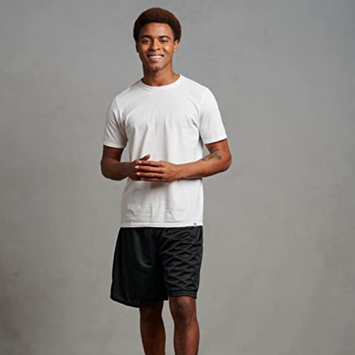 Russell Athletic Big Boys' Youth Mesh Shorts - Medium Black