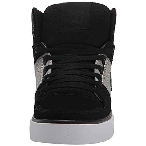 DC Men's Pure High Top Wc Skate Shoes Casual Sneakers, Black/Battleship/Armor, 13