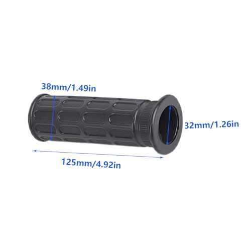 2 Pack Bicycle Handlebar Grips Replacement for Tractors, Lawn Mowers, Garden Wheelbarrow Handles, Inner Diameter 32mm, Anti Slip Rubber Tube Handlebar Covers