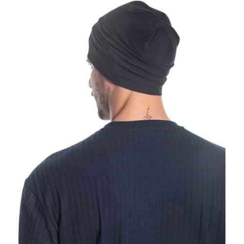 Unisex Bamboo Beanie Sleep Cap for Sensitive Skin, Hair Loss, Alopecia, Chemo, Indoors and Outdoors