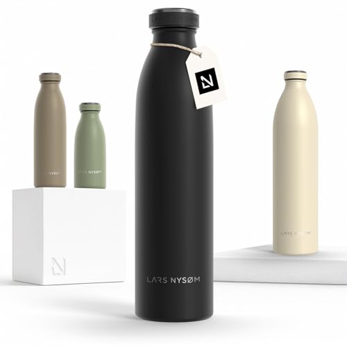 LARS NYSØM Stainless Steel Insulated Water Bottle 25.4oz - Carbon Black