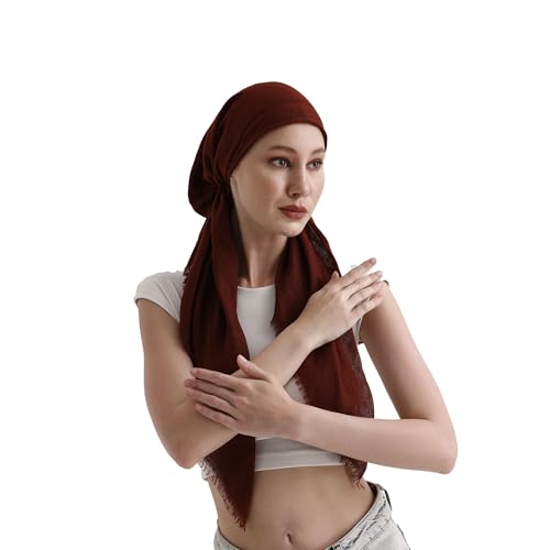 dscarf Headwear Pre Tied Head Scarves for Women Featuring | Soft Chemo Head Wear Headcover Ready Headwear