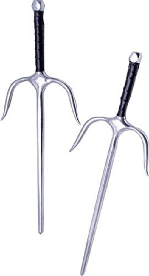 MASTER USA Martial Arts Training SAIS, Stainless Steel Blades, Wrapped Handle, Practice, Cosplay, Pack of 2