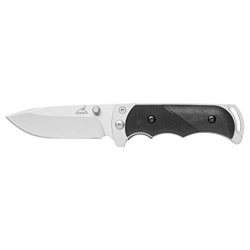 Folding Hunting Knife with Drop Point Blade, Dual Thumb Studs, Secure Grip