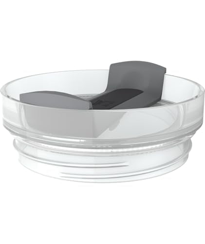 Stanley Quencher Tumbler Lid 20 or 30 oz | Twist on Flowstate 3-Position Lid Replacement for Tumbler with Handle | Accessory fits Stainless Steel Drinking Cup | BPA-Free | Clear