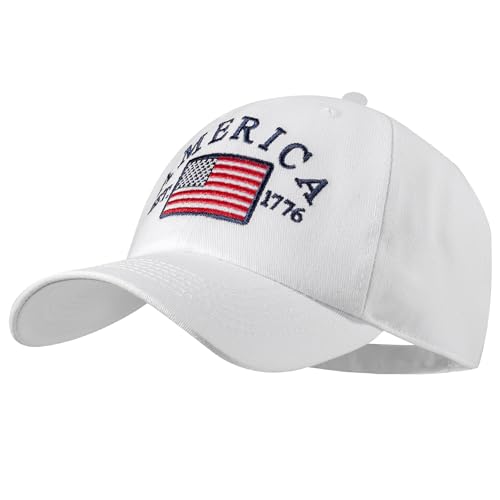 IIN American Flag Baseball Cap for Men Women Low Profile USA Army Tactical Operator Military Plain Dad Hat