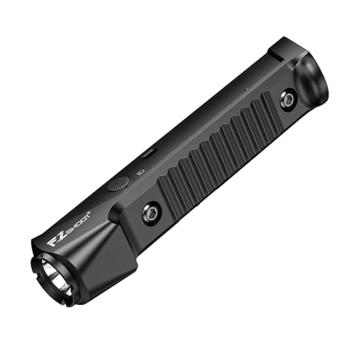 EZshoot 1800 Lumens Rifle Light Compatible with Picatinny and M-Rail, Rifle Flashlight with Magnetic Rechargeable, Tactical Flashlight with Strobe for Home Denfence, Hunting