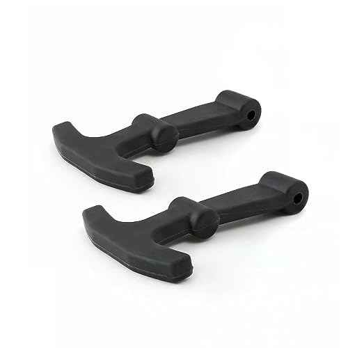 Replacement Lid Latches Compatible with Yeti Tundra & Roadie Cooler and Other Related CoolersDurable Rubber T-Latch Design, 2 Pack,Black