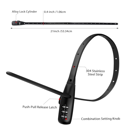 Zip Tie Lock Adjustable Cable Lock for Kids Bike, Fridge, Scooter, Bike Rack, Cabinets, Drawers, Gates, Fences, Helmet,Toolboxes, Lightweight Bicycle Lock, 2 Pack (Black)