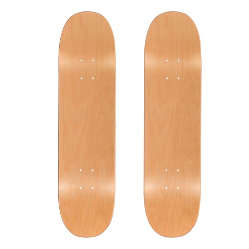 2PCS 31x8 Inch Maple Skateboard Decks Double Kick Medium Concave DIY Ready