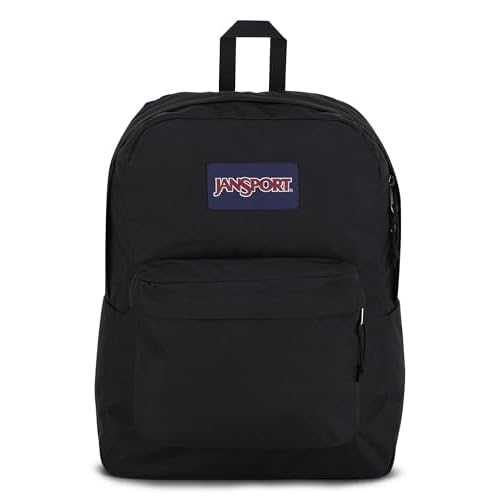JanSport SuperBreak One Backpacks - Durable, Lightweight Bookbag with 1 Main Compartment, Front Utility Pocket with Built-in Organizer - Premium Backpack, Black