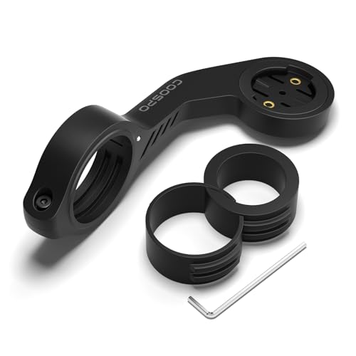 CooSpo Bike Computer Out Front Mount MT5, Compatible with Garmin, Bike Computer Mount Adapter for Handlebar 25.4mm/31.8mm