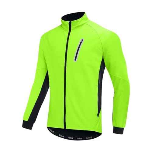 baleaf Men's Winter Cycling Jackets Water Resistant Thermal Running Softshell Jacket Warm Cold Weather Pockets