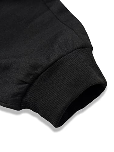 Men's Letter Dragon Graphic Sweatpants with Pockets - Large Black Jogger Pants