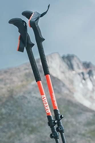 Asgard Outdoor | Carbon Hiking/Ski Poles | Carbon Construction Ultra Lightweight Durable | 6.4 oz Each Pole