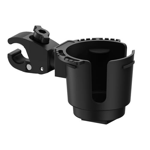Universal Boats Cup Holder ? Fits 0.78" to 1.57" Tubes Drinks Holders, Compatible with Marine, Strollers, Bikes & Wheelchairs?Non-Slip Composite Material, No Drilling Required.