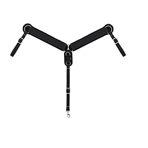 Weaver Leather Breast Collar with Airflex Technology Black/White