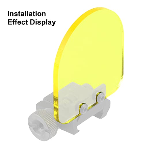 High Impact Lens Protector for 20mm Rail Scope Shields - Clear & Yellow