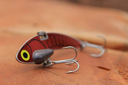 SteelShad Red Lipless Crankbait Fishing Lure for Bass, Walleye & Trout - 3/8 oz