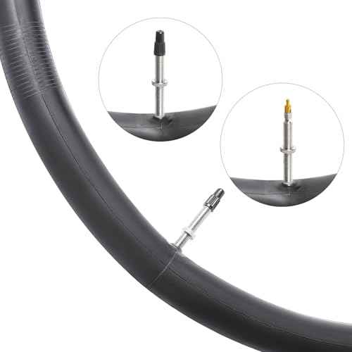 YUNSCM 2-PCS 700x25C/28C/30C/32C Bike Tubes FV48mm Presta Valve Premium Butyl Rubber 700C Bicycle Tubes Compatible with 700 x 25C 700x26C 700x28C 700x30C 700x32C Bike Tire Tubes (G-276)