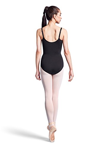 Yashina Adjustable Strap Camisole Leotard for Women - Small Black