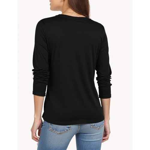 Long Sleeve Shirts for Women Crew Neck Basic Tee Fashion Womens Tops