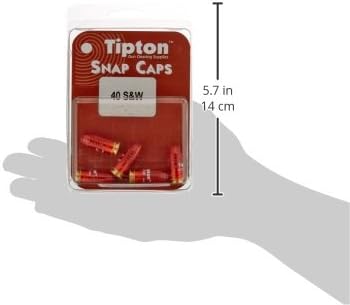 Tipton Pistol Snap Caps with False Primer and Reusable Design for Dry-Firing, Gun Maintenance, Gun Storage
