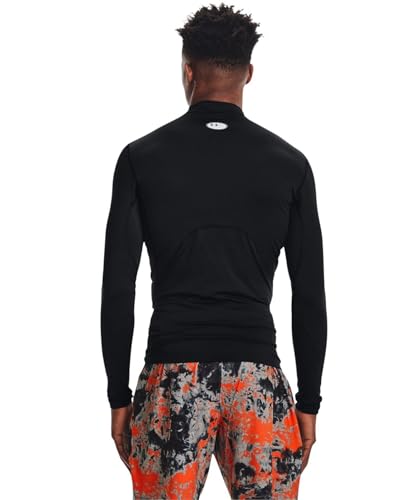 Under Armour Men's ColdGear Compression Mock Small Black White