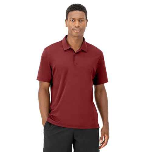 Hanes Moves Performance, Short Sleeve Polo Shirt for Men, Moisture-Wicking