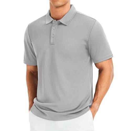 MAGCOMSEN Men's Polo Shirts Short Sleeve Golf Quick Dry Collared Moisture Wicking Athletic Performance Polos