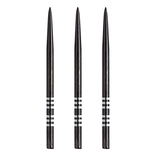 Steel Dart Tips 41mm Re-Grooved Replacement Points for Enhanced Grip, 9 Pack