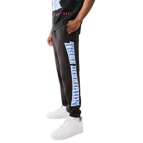 True Religion Men's Raw Exaggerated Icon Jogger