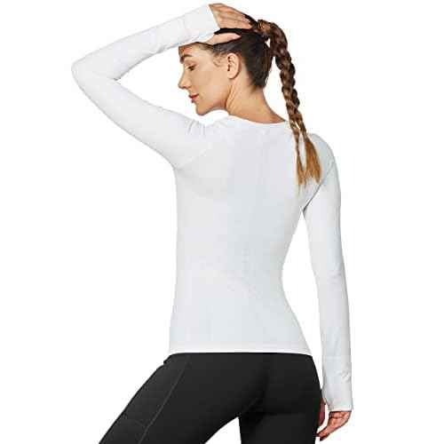 MathCat Workout Shirts for Women Long Sleeve, Workout Tops for Women, Quick Dry Gym Athletic Tops£¬Seamless Yoga Shirts
