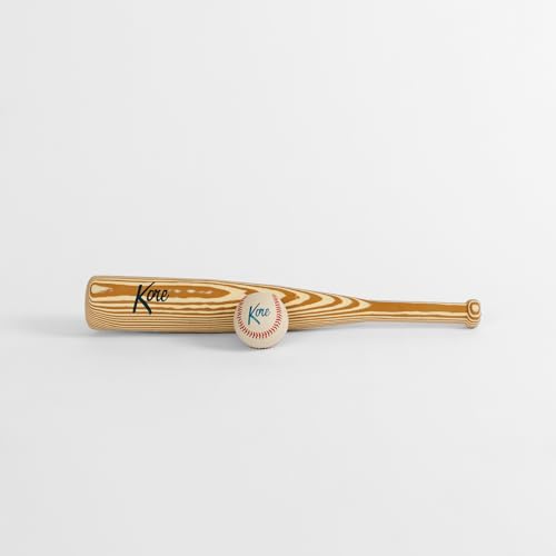 Kore Foam Baseball + Baseball Bat Set for Indoor Outdoor Play – Plain Variation