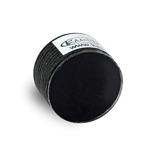 Black Laminated Pool Cue Tip 13mm Soft Durable Billiard Accessory