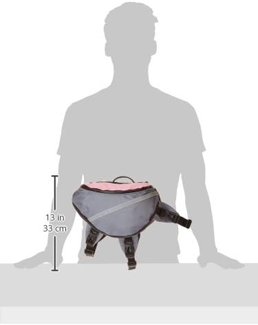 Doggles Dog Extreme Backpack, Gray/Pink, Small