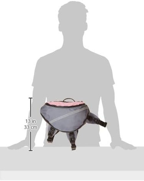 Doggles Dog Extreme Backpack, Gray/Pink, Small