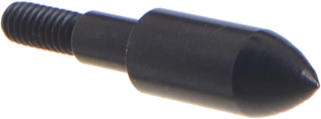 Allen Company Archery Bullet Points - Soft Arrow Tips for Target Practice - Screw-On Design - Reduces Wear and Tear on Targets - Multiple Sizes/Grain - 12-Pack - Black
