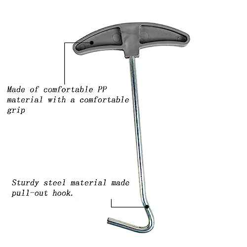3 Pcs Outdoor Tent Peg Puller Extractor with Plastic Handles, Portable Tool for Camping and Other Outdoor Activities.