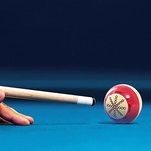 Professional Billiard Cue Ball - AAA-Grade Resin Practice Training Ball, 2-1/4 inch, 6 oz, Red & White