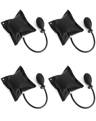 Air Pump Wedge 4 Pack - Adjustable Inflatable Door, Window & Vehicle Spacer