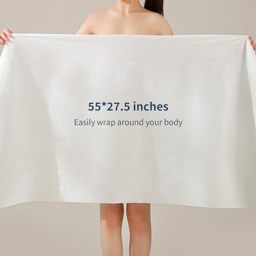 10 Pack Disposable Bath Towels - 55x27.5 Inch, Portable Camping & Travel Towels
