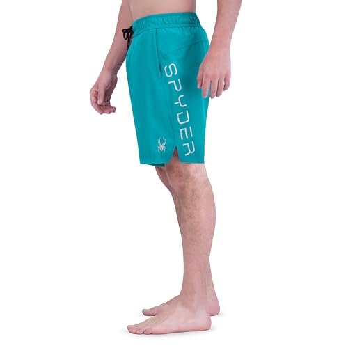 Spyder Men's 9 Inch Quick-Dry Stretch Swim Trunks with Sun Protection - Small / Mix