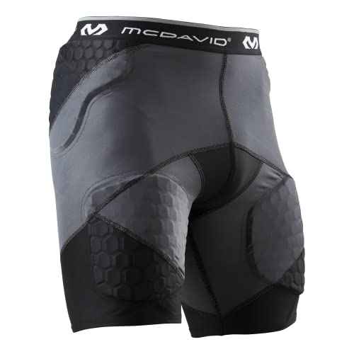 McDavid Compression Padded Girdle Shorts. Pads on HIPS, Thighs and Tailbone. Football, Lacrosse, Basketball and More.