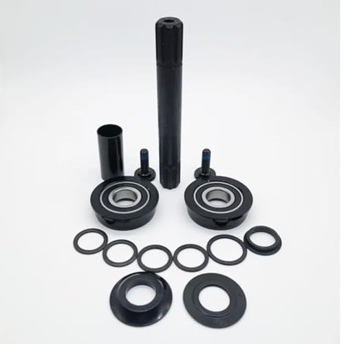 Bicycle Bottom Bracket Set 19mm American 8T Cr-Mo Axle for Bike Replacement