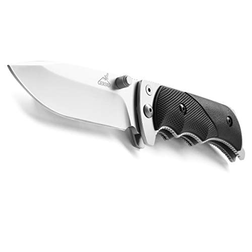 Folding Hunting Knife with Drop Point Blade, Dual Thumb Studs, Secure Grip