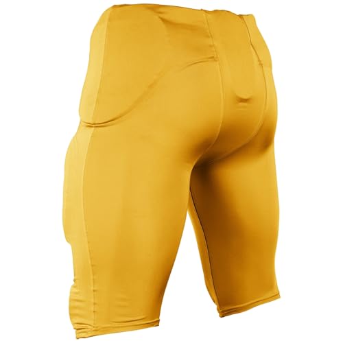 Adult Terminator 3 Football Pants with Built-in Pads - Medium Gold