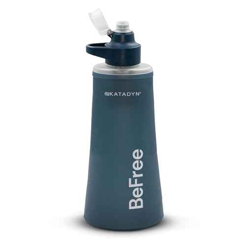 Katadyn BeFree 1.0L Ultralight Collapsible Water Filter Bottle for Hiking, Camping, Backpacking