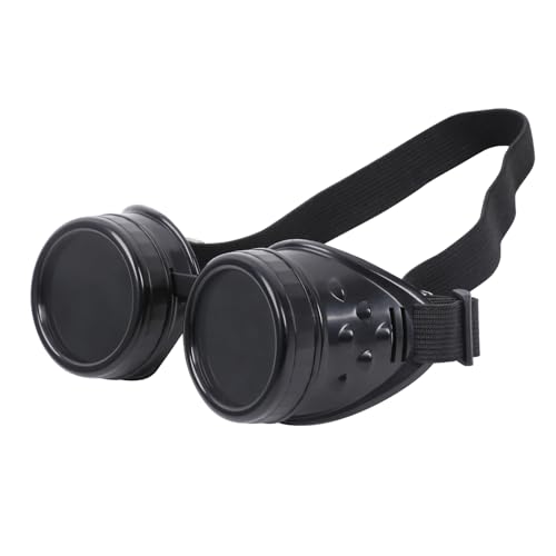 Adjustable Vintage Steampunk Goggles - Mad Scientist Style Gothic Glasses for Cosplay & Halloween Costumes