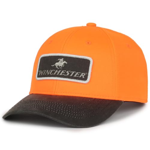 Winchester Rider Hunting Hat, Adjustable Cap for Men, One Size, Blaze Orange